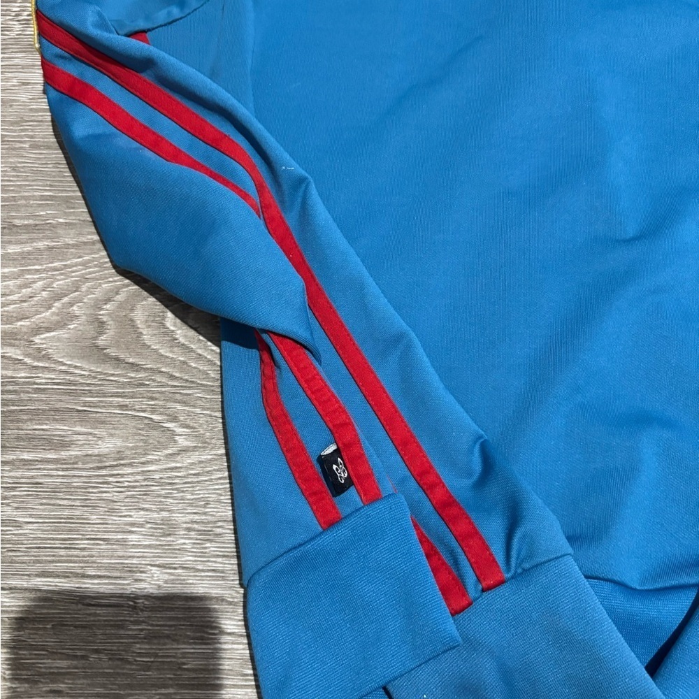 Y2K England Racing Stripe Track Jacket Fitted Small - Picture 10 of 11